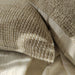 Détente Hand-loomed Rustic Check Texture Pure French Linen 55cm square - Natural