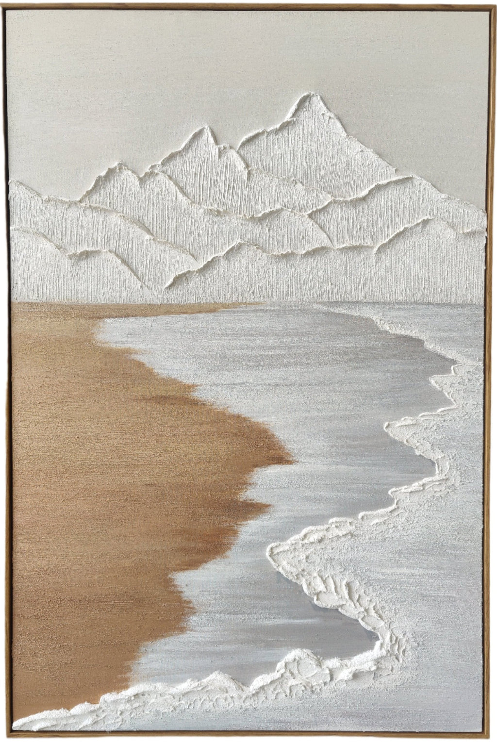H011 Walnut Framed Full Hand Painted Artwork  120 cm x 80 cm
