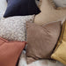 Millard Jacquard Linen Cushion 55cm Square - Gassin Baked Cookie Brown