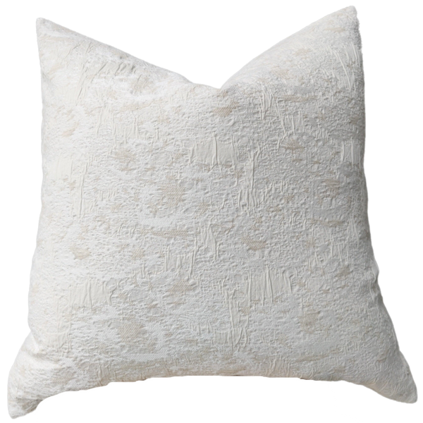 Moss Linen Cotton Cushion 55cm Square  - Beige