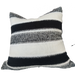 Odyssey Merino Handcrafted Cushion 55cm Square Feather Filled - Black & White