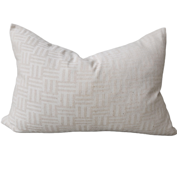 Millard Jute Linen Cushion 40x60cm Lumbar - Dinan