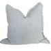 Champêtre Heavy Weight French Linen Cushion 55cm Square - Sky Blue