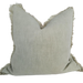 RESTOCK SOON - Champêtre Heavy Weight French Linen Cushion 55cm Square - Sage Green