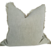 LAST ONE - Champêtre Heavy Weight French Linen Cushion 55cm Square - Sage Green