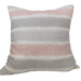 LAST TWO - Odyssey Merino Handcrafted Cushion 55cm Square - Millennial Pink/Beige/ White