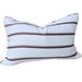Millard Pure French Linen Cushion 40x60cm Lumbar - Antibes Brown & White Striped