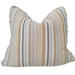Retro Salta Woven Pure Linen Cushion 55cm Square Plush Feather Filled