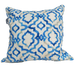 Designer Fabric by RIPAHOME- Linen Cushion 55cm Square - Tie Dye Blue