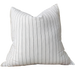 Granville Linen Cotton Cushion 50x50cm - Black Striped