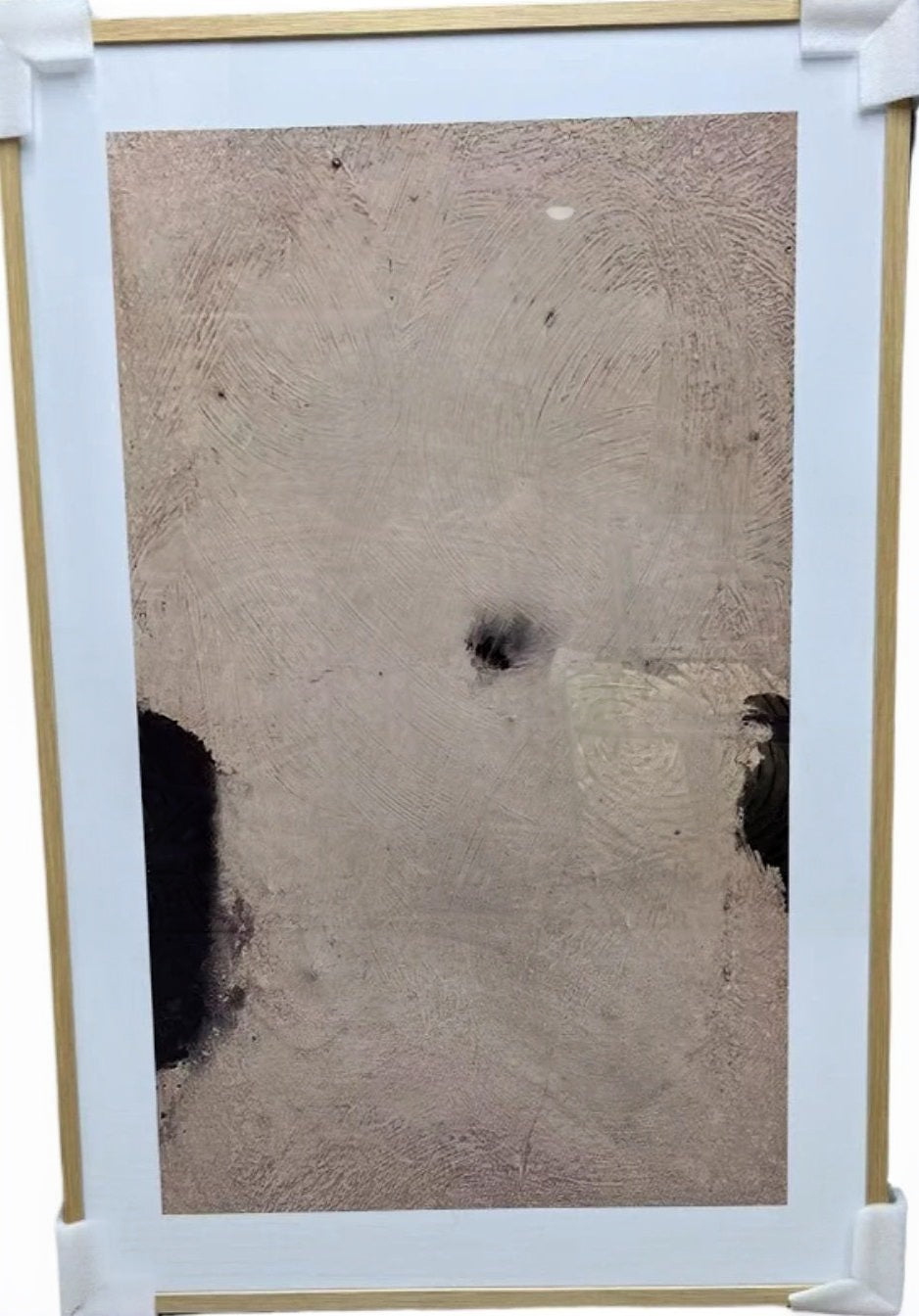 P050 Oak Framed Perspex Glass Canvas Art Print 120 cm x 80 cm