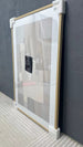 P059 Oak Framed Perspex Glass Canvas Art Print 120 cm x 80 cm