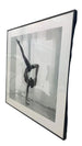 P083 Black Framed Perspex Glass Canvas Art Print 100 cm x 100 cm