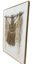 H037 Oak Framed Full Hand Painted Artwork  120 cm x 80 cm