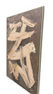H056 Oak Framed Full Hand Painted Artwork  120 cm x 80 cm