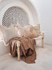 Dariana Linen Blend Throw 150cm x 240cm - Rosewood