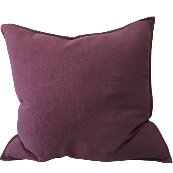 Aura Linen Cotton Cushion 55cm Square - Luscious Berry