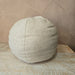 Zoe Linen Blend Texture Round 30cm Diameter | Oatmeal