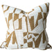 Decorative pillow with geometric pattern on a couch