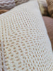 Ada Cushion 55cm square - Dotted Cream White