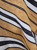 Ada Cushion Massive Throw 140cm x 220cm  - Black | Sandstone Striped