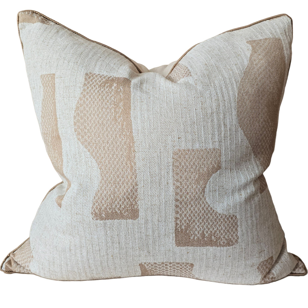 Anya Cushion 55cm Square - Natural | Off White