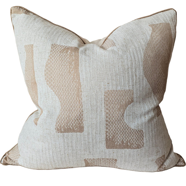 Anya Cushion 55cm Square - Natural | Off White