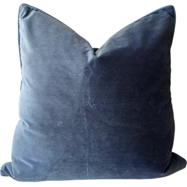 The Boulevard Luxe Velvet 55cm Square - Powder Blue | Ocean Blue