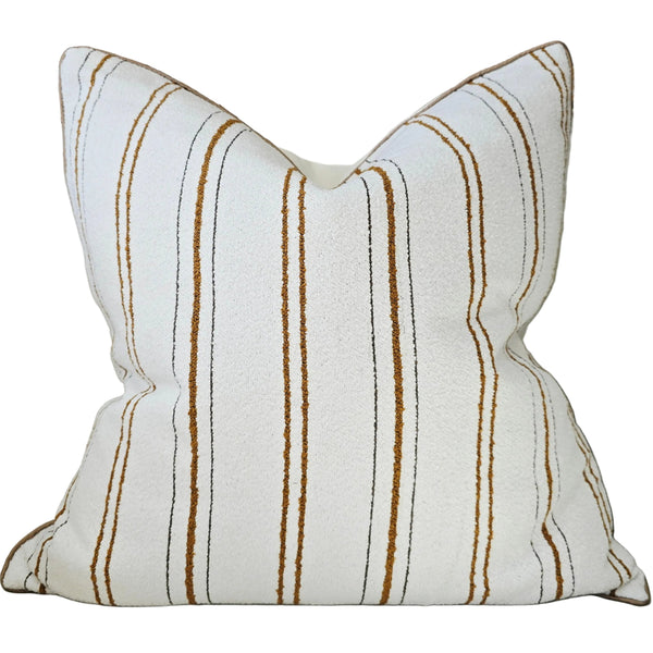Savannah Cushion 55cm Square - Mustard Yellow |  Subtle Brown