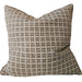 Summer Solace Cushion 55cm Square - Earthy Brown Dash | Natural