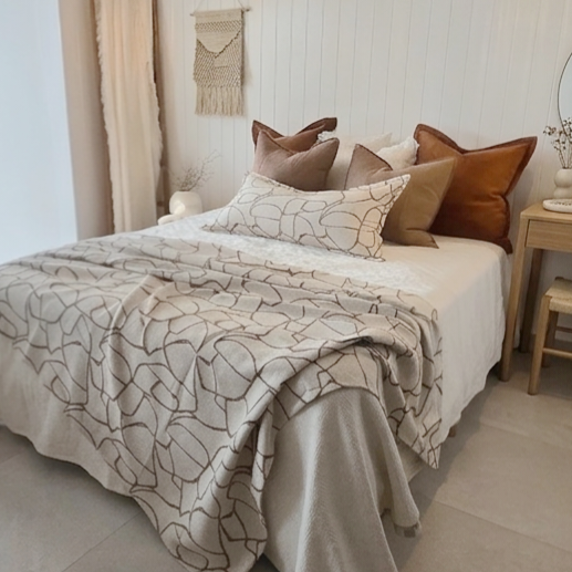 Gabby Massive Throw 150x230cm - Abstract Brown