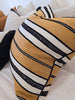 Ada Cushion 55cm Square - Black | Sandstone Striped