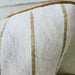 Arden Linen Cotton Cushion 40x60cm Lumbar - Khaki Wide Stripe