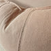 Eveleigh Stonewashed Linen Cotton Cushion 40x60cm Lumbar - Dark Nude | Embroidery Double Striped