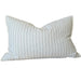 Everly Pure Linen Cushion 40x60cm Lumbar - White | Black Striped