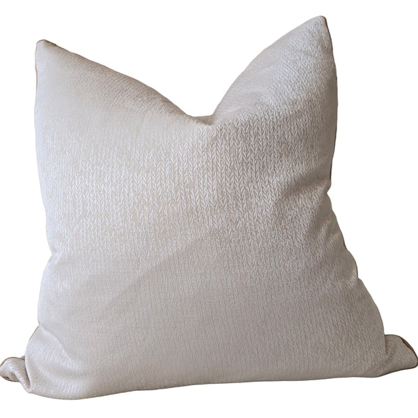 Metallic Cushion 55cm Square - Willow Brown