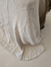 Sahara Linen Cotton Quilted Bed Cover Massive Blanket Coverlet Set 240cm x 260cm +2 Pillowcases - Warm White
