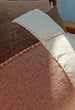 The Artisan Whipstitch Patchwork Cushion 55cm Square - Chestnut | Dark Chocolate | Warm White