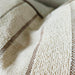 Isolde Linen Cotton Cushion 40x60cm Lumbar - Stripe Oatmeal
