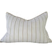 Arden Linen Cotton Cushion 40x60cm Lumbar - Khaki Wide Stripe