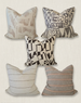 Ayla Cushion 55cm Square - Deep Cocoa Stripe | Cream White