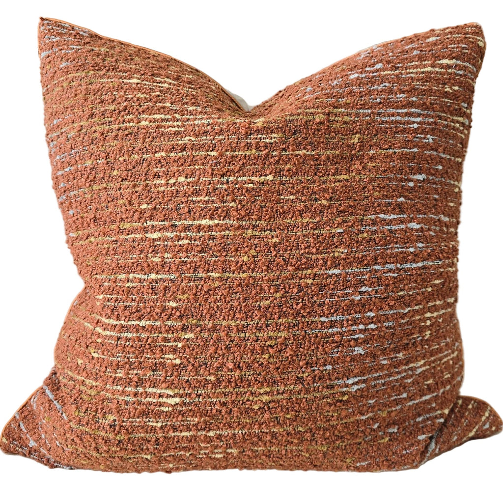 The Terra Weave Cushion 55cm Square - Terracotta Rust
