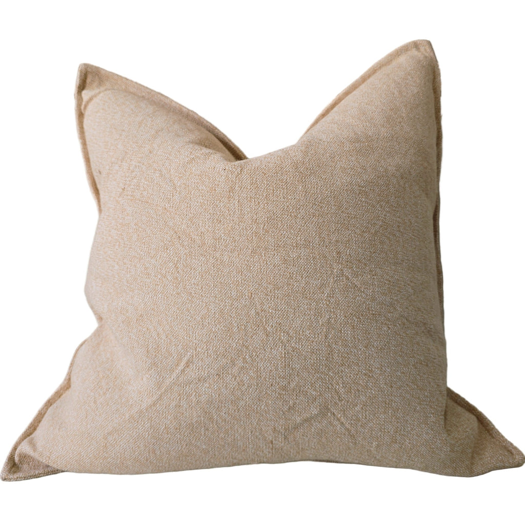 Katalia Linen Cotton Cushion 55cm Square - Peach