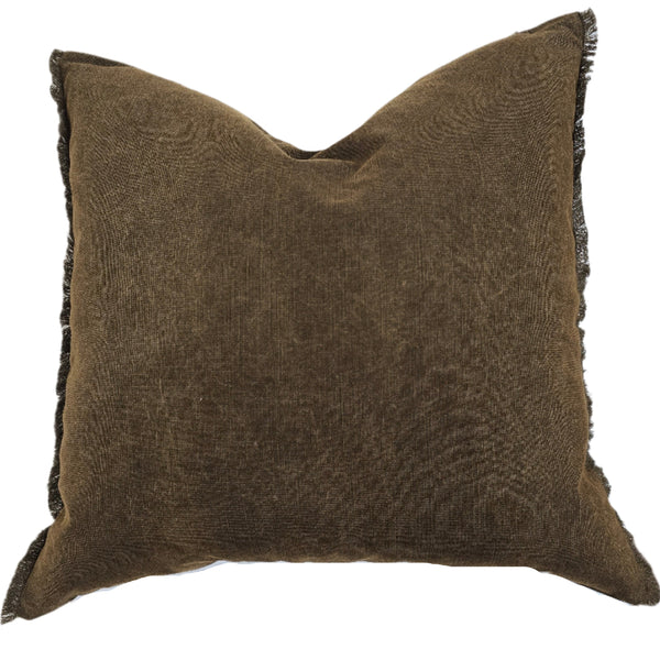 Ada Cushion 55cm Square - Rust Brown