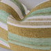 The Geo-Weave Colorblock Cushion 40x60cm Lumbar - Olive Green | Light Mint | Beige