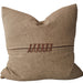 Elara Cushion 55cm Square - Dark Clay | Hand Cross-Stitch