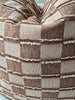 Ada Cushion 55cm Square - Brown | Latte Check