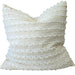 COVER ONLY - Joyce Tufted Cushion 55cm Square - White