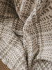 The Grounded Heavyweight Handloomed Linen Throw Bedcover 135cm x 200cm - Chunky Basketweave