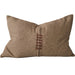 Elara Cushion 40x60cm Lumbar - Dark Clay | Hand Cross-Stitch